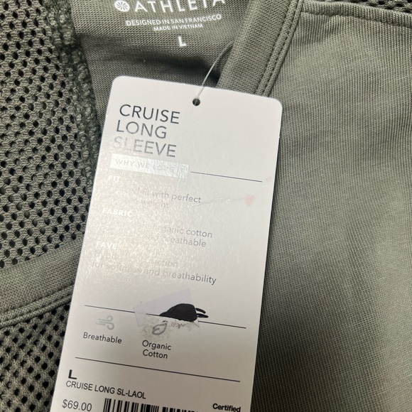 ATHLETA 100% ORGANIC COTTON. SIZE LARGE . NEW - Picture 4 of 16
